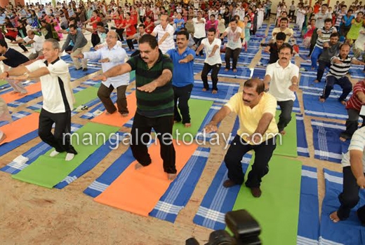 International Yoga Day observed with enthusiasm across Mangaluru 1